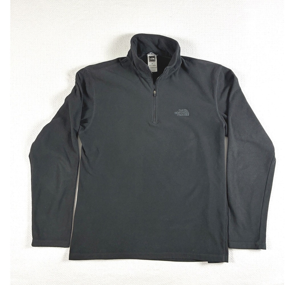 The North Face ALDO TKA 100 Fleece ZIP Pullover Black Gorpcore Utility Medium